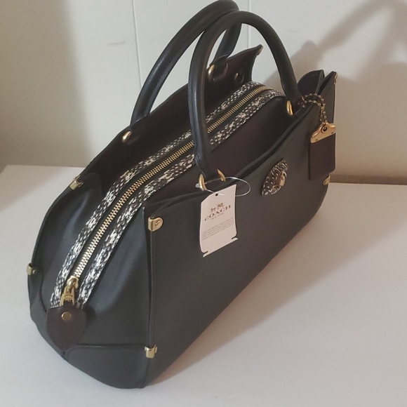 🆕️ Coach Mason Carryall Snakeskin Detail 1941 - Picture 7 of 16